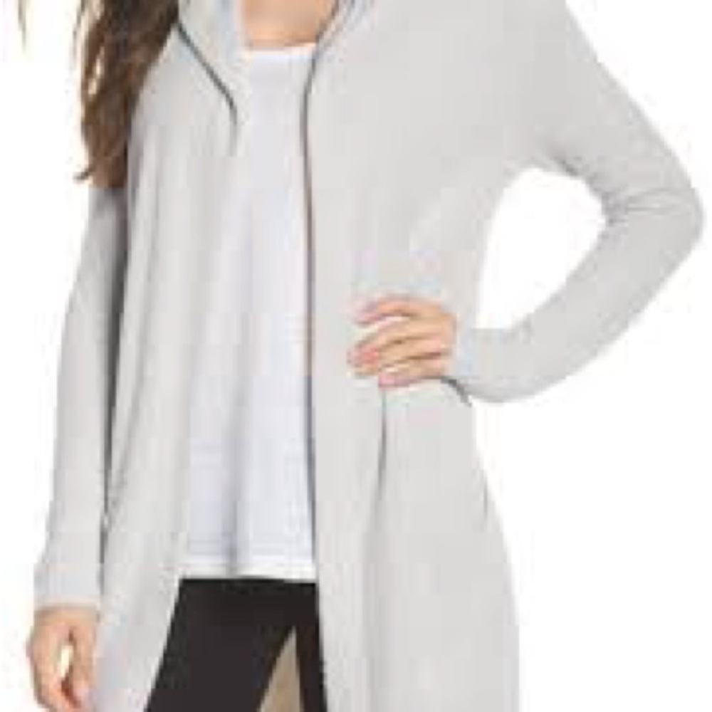 Barefoot Dreams Cozychic Lite Open-Front Cardigan Sweater